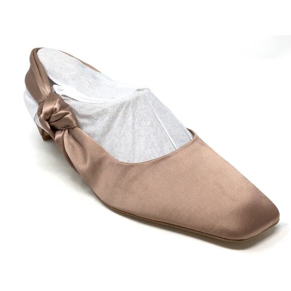Sam Edelman Shoes - Sam Edelman Meredith Women's Size 6M Praline Satin Kitten Heels Slingback Pumps